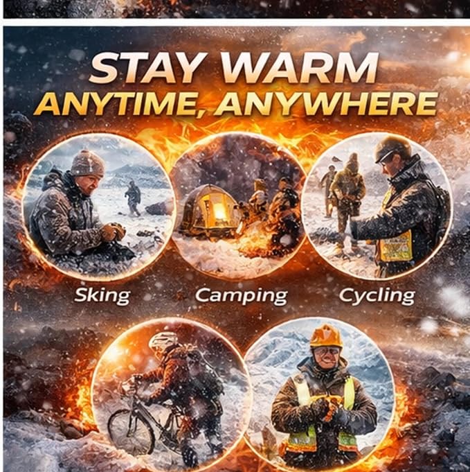 Hot Hand Warmers - 80 Count - 11 Hours Long Lasting Air Activated Heat Packs for Hands, Toes and Body, Natural Safe and Odorless Single Use Up to 11 Hours of Heat - TSA Approved