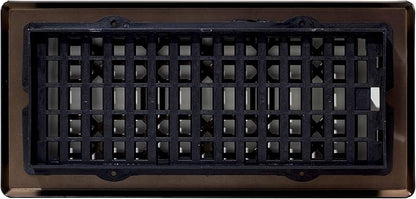 Decor Grates NGH410-RB Floor Register, 4x10 Inches, Rubbed Bronze Finish, 1 Count (Pack of 1)