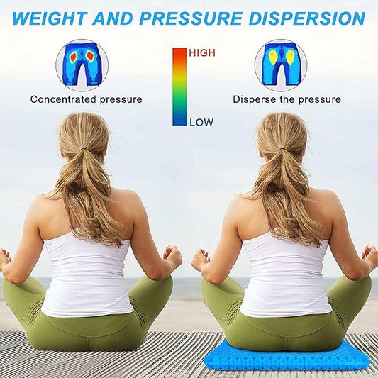 Pampkin TPE Gel Seat Cushion – Ergonomic Pain Relief for Sciatica, Tailbone, Hip & Lower Back Pain – Breathable, Washable Cover – Ideal for Office, Car, Wheelchair, Stadium & Long Sitting Relief