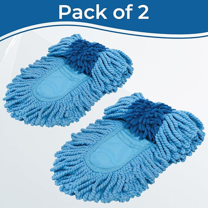 2 Pack Dust Mop Replacement Head for Floor Duster Compatible with O-Cedar Hardwood Floor 'N Baseboard Dust Mop