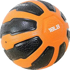 GYMENIST Rubber Medicine Ball with Textured Grip, Available in 9 Sizes, 2-20 LB, Weighted Fitness Balls,Improves Balance and Flexibility - Great for Gym, Exercise, Workouts