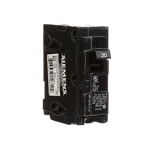 Siemens Q120 20-Amp Single Pole Type QP Circuit Breaker