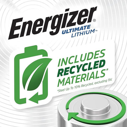 Energizer AA Batteries, Ultimate Lithium Double A Battery, 8 Count
