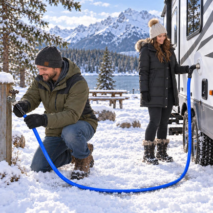 Heated Water Hose for RV,-45 ? Anti-freezing Heated Hose?Electrically Heated Hoses of Rv Accessories for Camping/Garden/Farm/Henhouse/Stble?30FT?