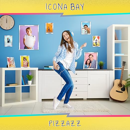Icona Bay 5x7 Picture Frame, Silver Solid Wood Scandinavian Style Frame for Photo, Pizzazz Collection