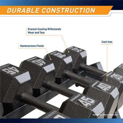 Marcy Cast Iron Hex Dumbbell, Sold Individually