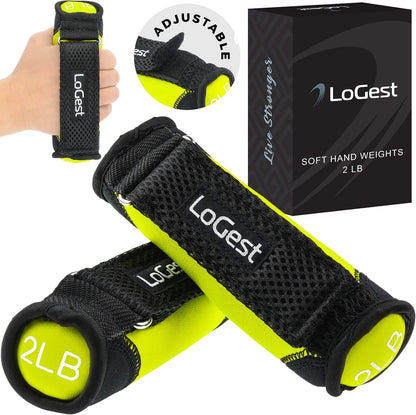 LoGest Soft Hand Weights with Adjustable Straps