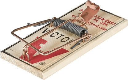 Victor Metal Pedal Mouse Trap - M023 - Wood Mouse Trap, Brown, 2 Count (Pack of 2)