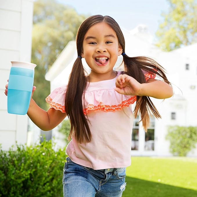 Munchkin Sippy Cup for Toddlers, Miracle 360 Cup, 14 Ounce, Blue