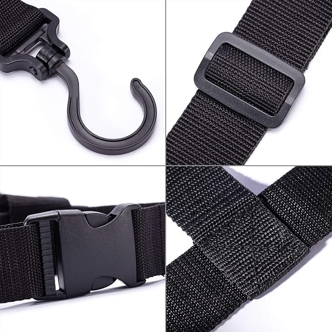 BASSDASH Fishing Wader Boot Hanger Adjustable Strap for Storage Drying