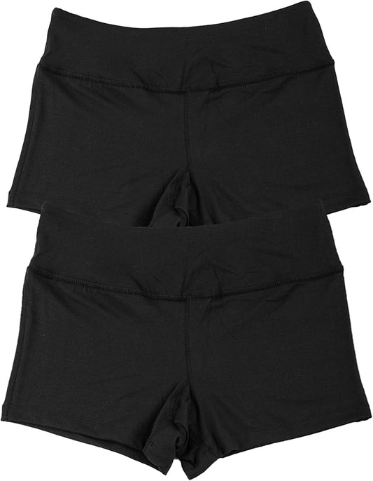 Kalon Clothing Lightweight Yoga Shorts Black Short Inseam