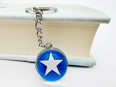 3 Pcs Somalia Flag Key Chain,Cool Keychain for Car Keys, Stainless Steel Keyrings  Keychains,Used for Home Decoration, Jewelry Hanging Decorations.