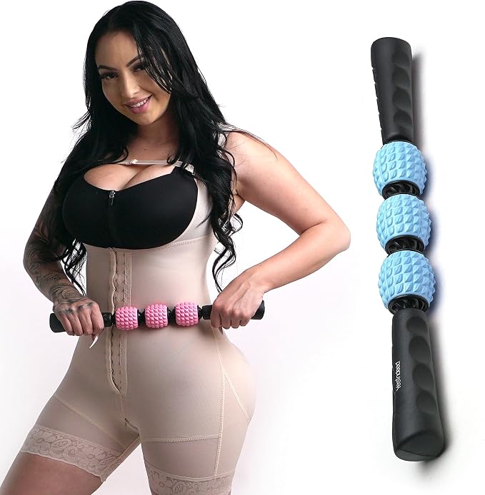 The Original YESINDEED Liposuction Massage Roller Dr Approved for Post Surgery to Maximize Healing and Recovery, Soft lipofoam Unique Design for After Surgery Easy to Roll Balls Technology (Black)