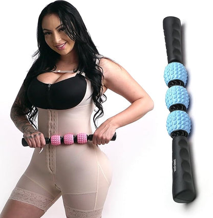The Original YESINDEED Liposuction Massage Roller Dr Approved for Post Surgery to Maximize Healing and Recovery, Soft lipofoam Unique Design for After Surgery Easy to Roll Balls Technology (Black)