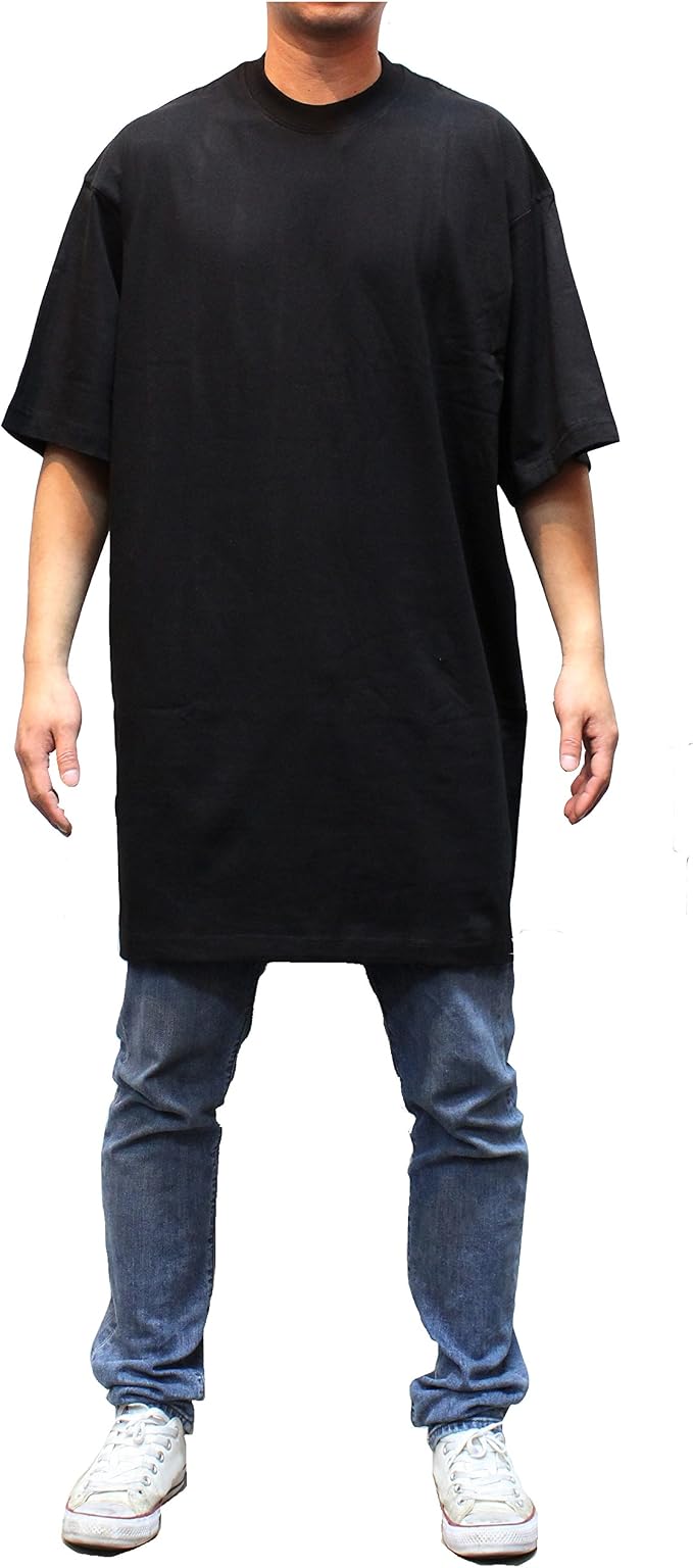 The Basix Big & Tall Men's Heavyweight Crew Neck T-Shirt