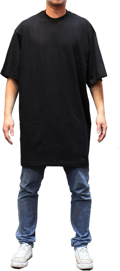The Basix Big & Tall Men's Heavyweight Crew Neck T-Shirt