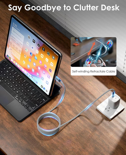 Magtame Magnetic USB-C to USB-C Charging Cable, 3.3 ft