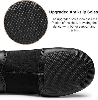 Stelle Jazz Shoes for Girls and Boys Slip-On Leather Dance Shoes (Toddler/Little Kid/Big Kid)