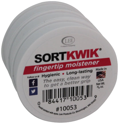Lee Sortkwik™ Fingertip Moistener,50% Recycled, 0.63 Oz, Pink, Pack Of 3