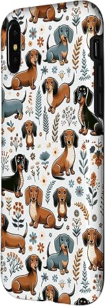 iPhone XXS Cute Dachshund Weiner Dog Lovers Pattern Case