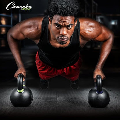 Champion Sports Iron Kettlebell