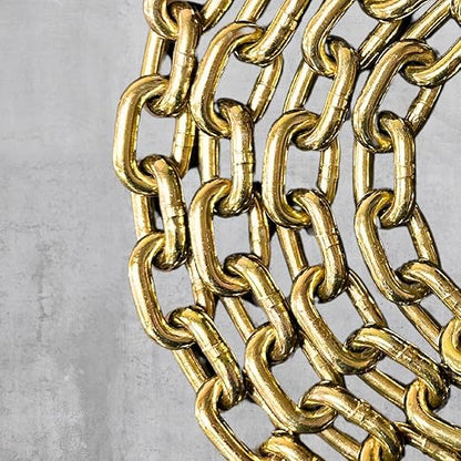 38" X 10' Grade 70 Transport Binder Chain - 6600LB WLL - Clevis Grab Hook, Tie-Down, Towing