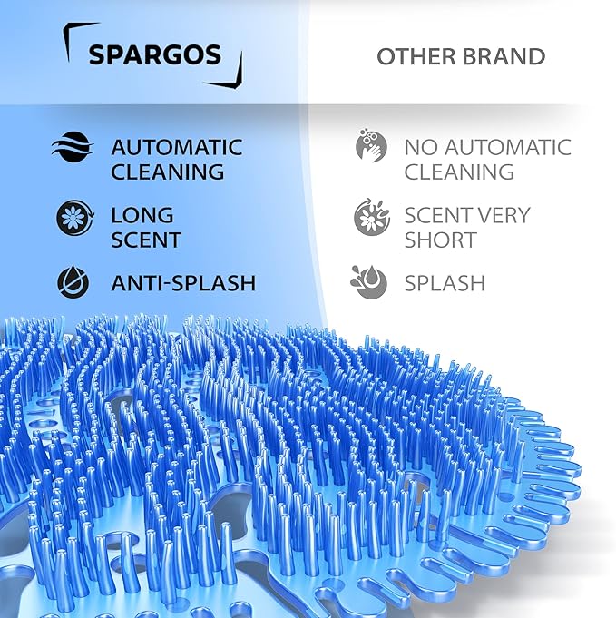 Urinal Screen Deodorizer (24 Pack) Urinal Cakes Anti-Splash Odor Protection for Toilets in Bathroom Office Stadiums Schools with Free Gloves - 24pcs Ocean Breeze Scent