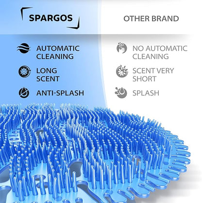 Urinal Screen Deodorizer (24 Pack) Urinal Cakes Anti-Splash Odor Protection for Toilets in Bathroom Office Stadiums Schools with Free Gloves - 24pcs Ocean Breeze Scent