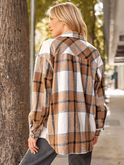 Shackets for Women Plaid Flannel Shirts Fall Winter Jackets Cute Tops Trendy Western Cowgirl Outfits Girls Coats