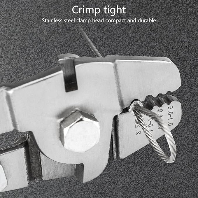 Wire Rope Crimping Tool Wire Rope Fishing Lines Crimping For Aluminum Oval Sleeves Stop Sleeves Ferrules Repair Plier