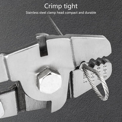 Wire Rope Crimping Tool Wire Rope Fishing Lines Crimping For Aluminum Oval Sleeves Stop Sleeves Ferrules Repair Plier