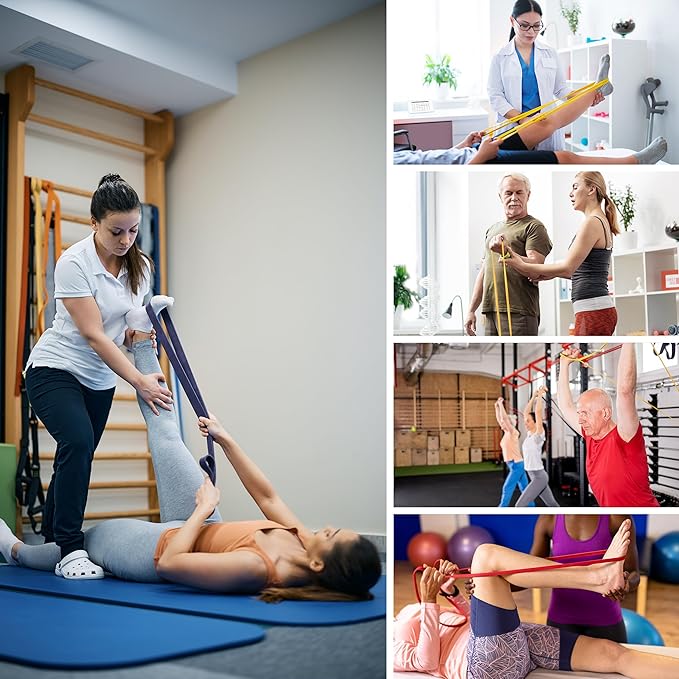 Mercure Resistance Bands for Working Out, 6 Packs Exercise Bands, Pull Up Assistance Bands for Body Stretching Training Physical Therapy Muscle Training for Men  Women