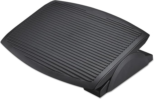 Alera ALE Ergo Tilt Footrest, 13 3/4w x 17 3/4d x 3 3/8 to 5 1/8h, Black