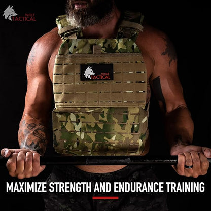 WOLF TACTICAL Curved Weight Vest Plates – 5.75/8.75/14.5LB Pairs – Contoured Ergonomic Fit – WODs, Strength Training, Running, Heavy Workouts