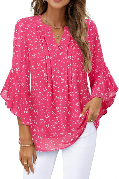 Timeson Women's 3/4 Sleeve Top | Dressy, Casual