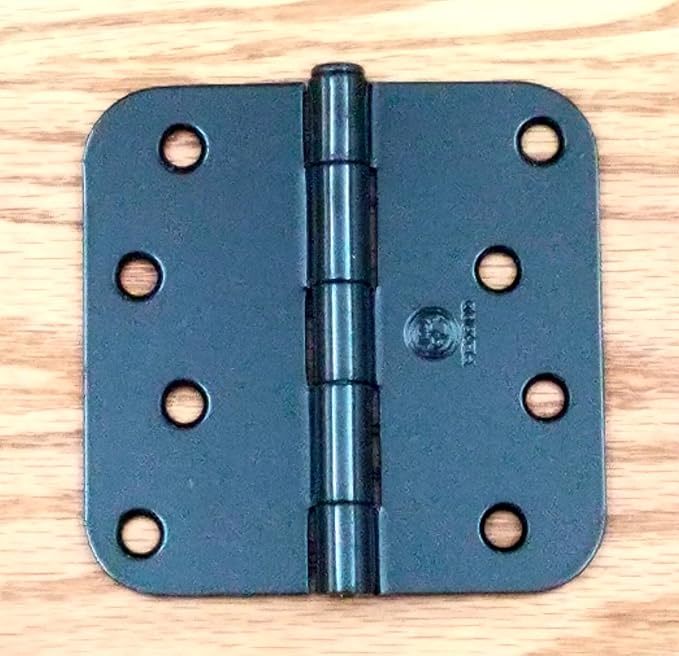 Penrod Door Hinges, Black Prime 4 Inch with 58 Inch Radius, 2 Pack