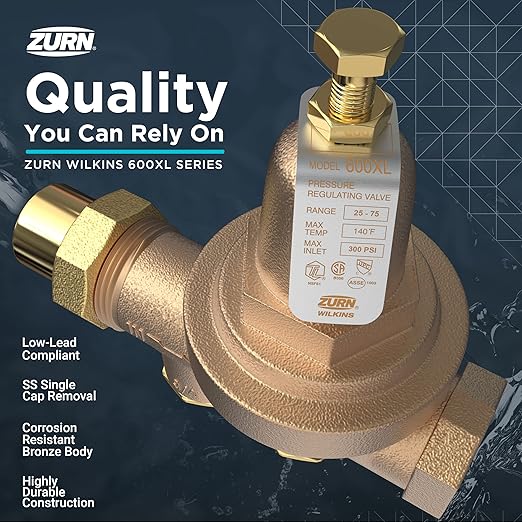 Zurn Wilkins 1-600XL 1" 600XL Pressure Reducing Valve