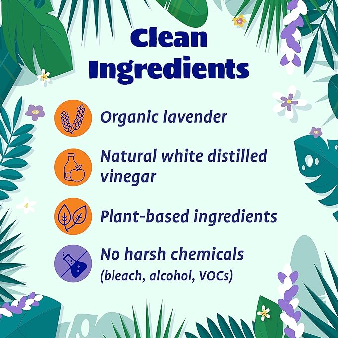 Originally Yellow All-Purpose Distilled Vinegar Spray Living Room, Bathroom,  Kitchen Cleaner Spray  Infused with Organic Lavender  Plant-Based All Purpose Cleaner, 16 Fl Oz (3-Pack)