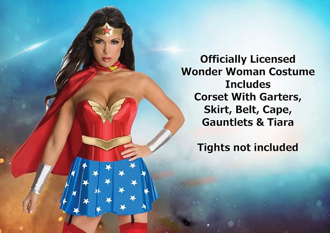 Adult Sexy Wonder Woman Costume (Stockings not included. Missing 1 silver cuff)