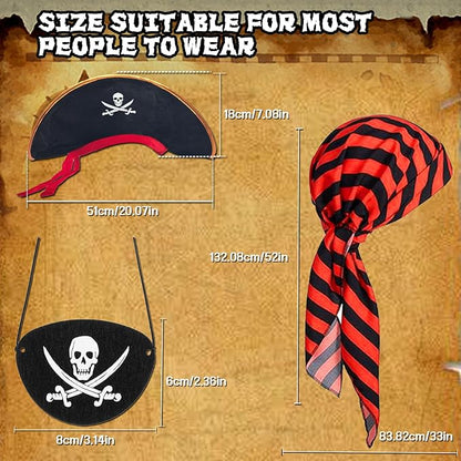 Mens Pirate Costume Adult Outfit Pirate Pants Headpiece Accessories Man Medieval Renaissance Themed Cosplay( doesn't come with Top )