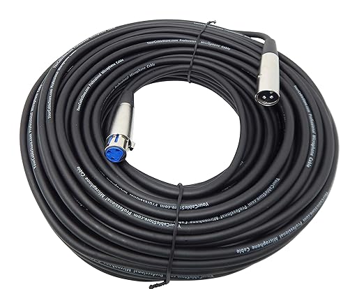 150 Foot XLR 3 Pin Male/Female Microphone Cable 20 AWG