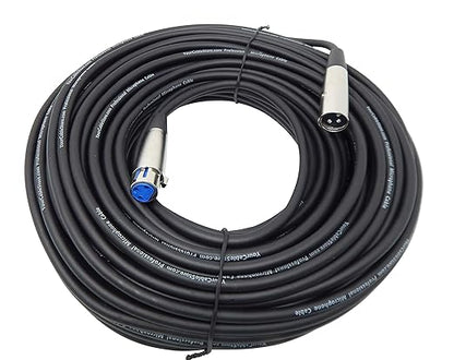 150 Foot XLR 3 Pin Male/Female Microphone Cable 20 AWG