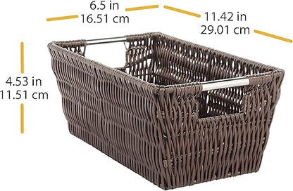 Whitmor Rattique Small Shelf Tote (6500-2712-JAVA)