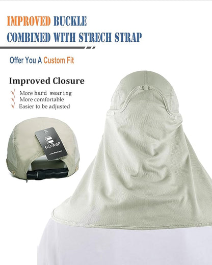 ELLEWIN Outdoor Sun Hat for Men Women UPF 50+ Fishing UV Hat