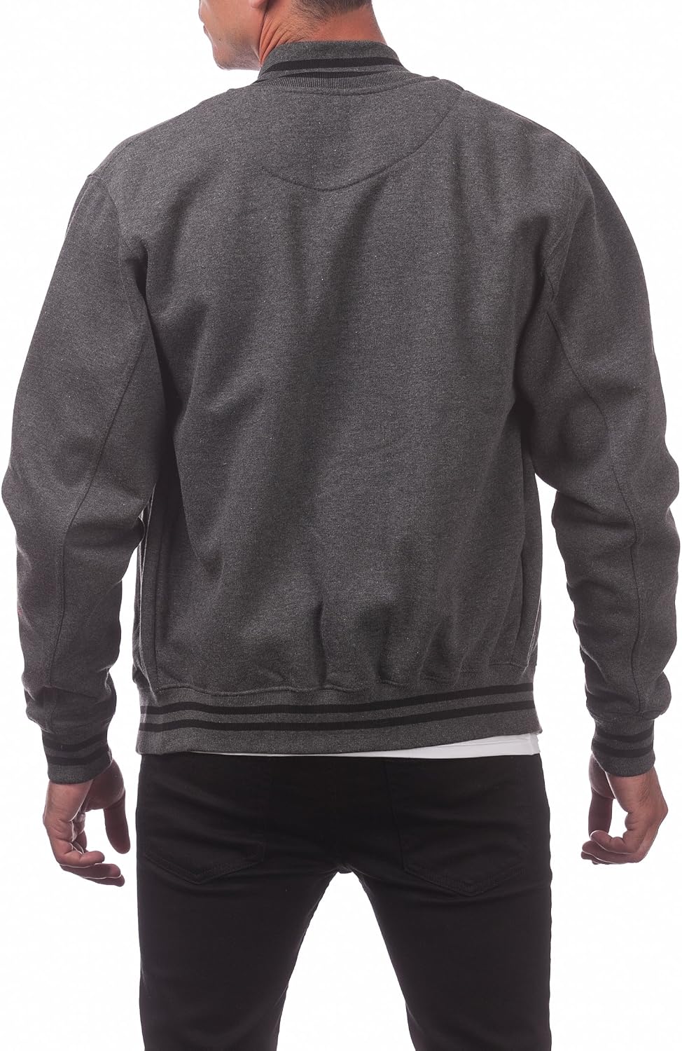 Pro Club Men's Varsity Fleece Baseball Jacket