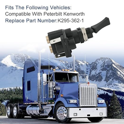 Air Electric Toggle Valve Paddle Switch Compatible with Peterbilt Kenworth Replace K295-362-1