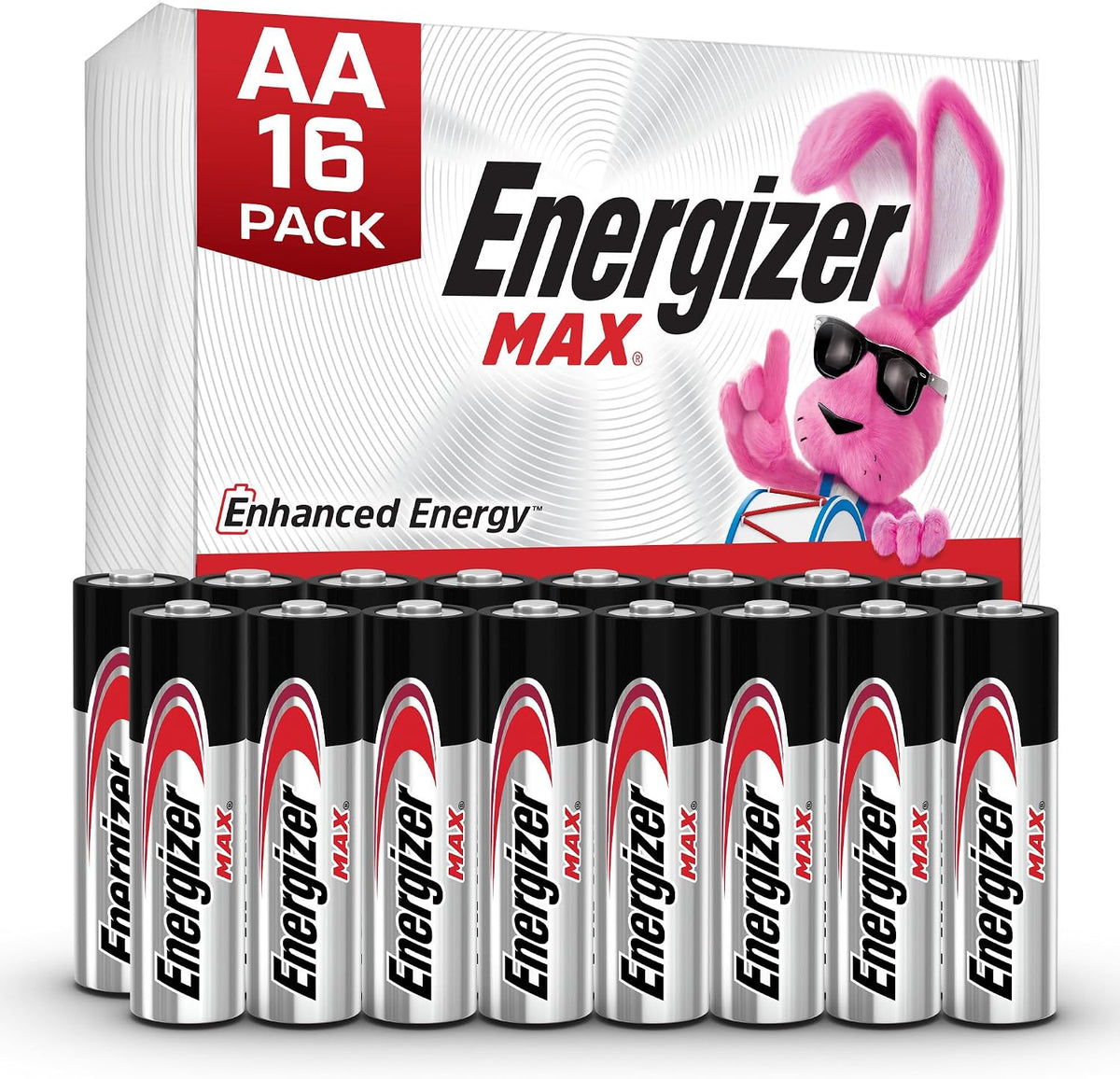 Energizer MAX AA Batteries (8 Pack), Double A Alkaline Batteries (Not in Original Packaging)