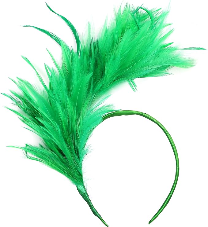 BABEYOND Fascinator Hats for Women Feather Headband Kentucky Headpiece Gatsby Derby Hat for Cocktail Wedding Tea Party