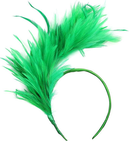 BABEYOND Fascinator Hats for Women Feather Headband Kentucky Headpiece Gatsby Derby Hat for Cocktail Wedding Tea Party