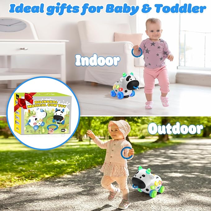Interactive musical toys from INNOSKY develop motor skills with bilingual learning, volume control, and engaging lights and sounds.